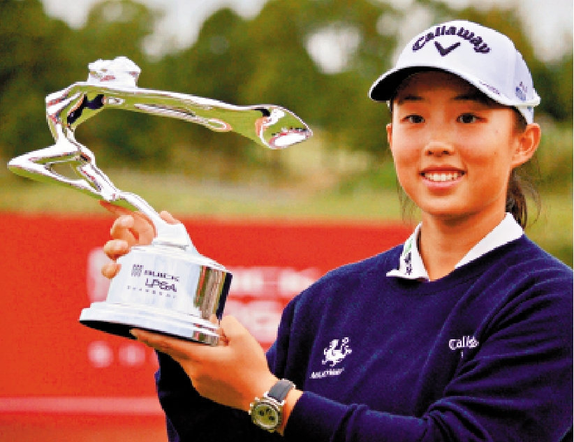 　　圖：殷若寧是去年別克LPGA錦標賽冠軍。\大公報記者夏微攝