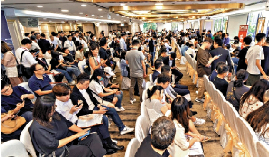 　　圖：本月一手成交暢旺，宗數已突破2000宗。