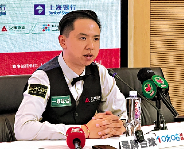 　　圖：肖國棟在賽後接受訪問。\大公報記者夏微攝
