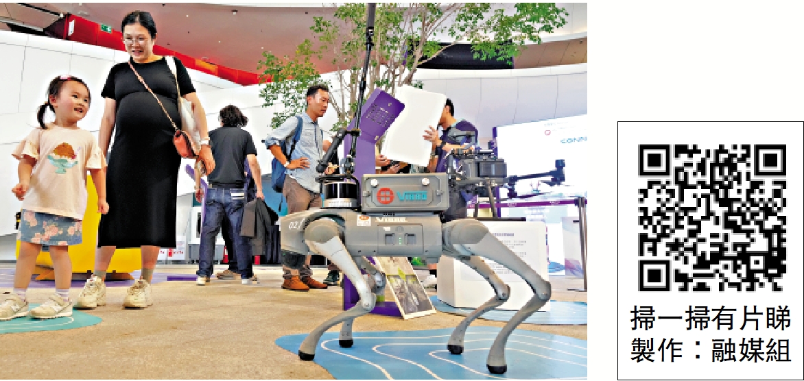 　　圖：「建築機械人比賽暨展覽」昨日揭幕。\大公報記者林良堅攝