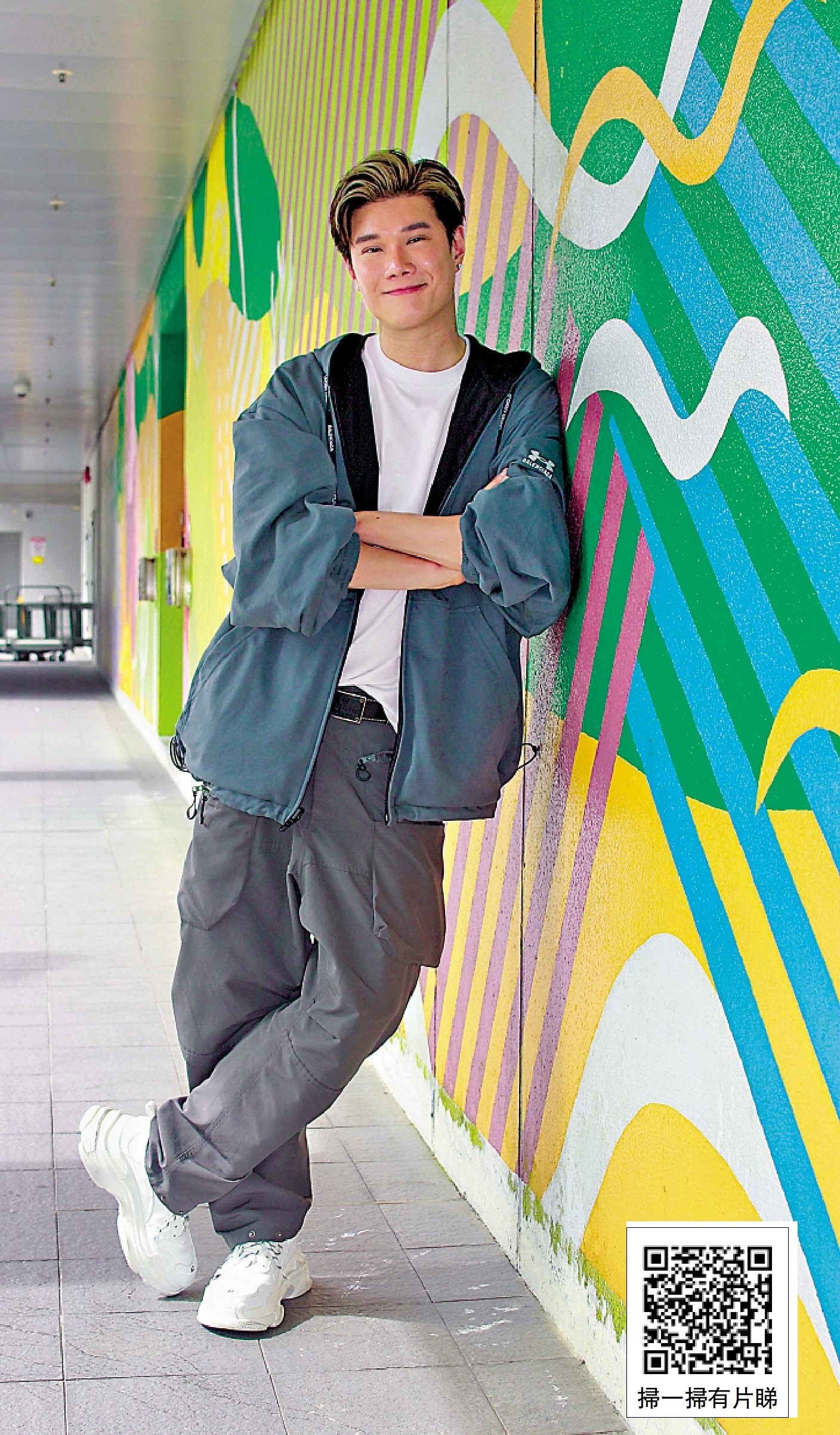 　　圖：張與辰在參加《中年好聲音3》後不僅推出新歌，還將參與演出音樂劇。/大公報記者何嘉駿攝