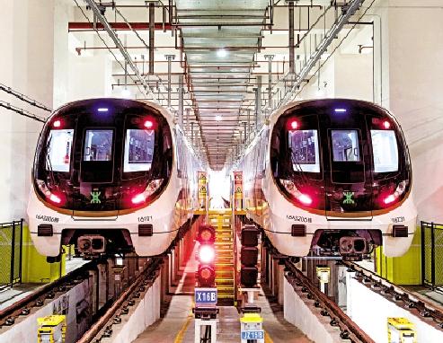 　　圖：深圳地鐵多條線路近日開始執行「試跑時刻表」。