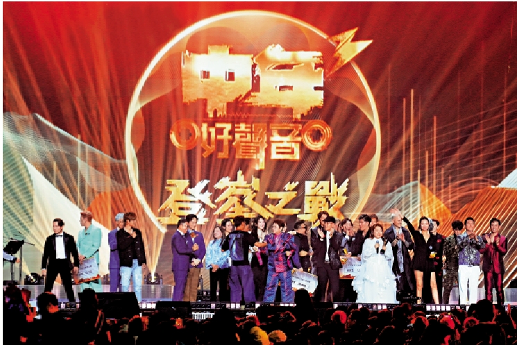 　　圖：劉洋與李金凱日前參與《中年好聲音3》。