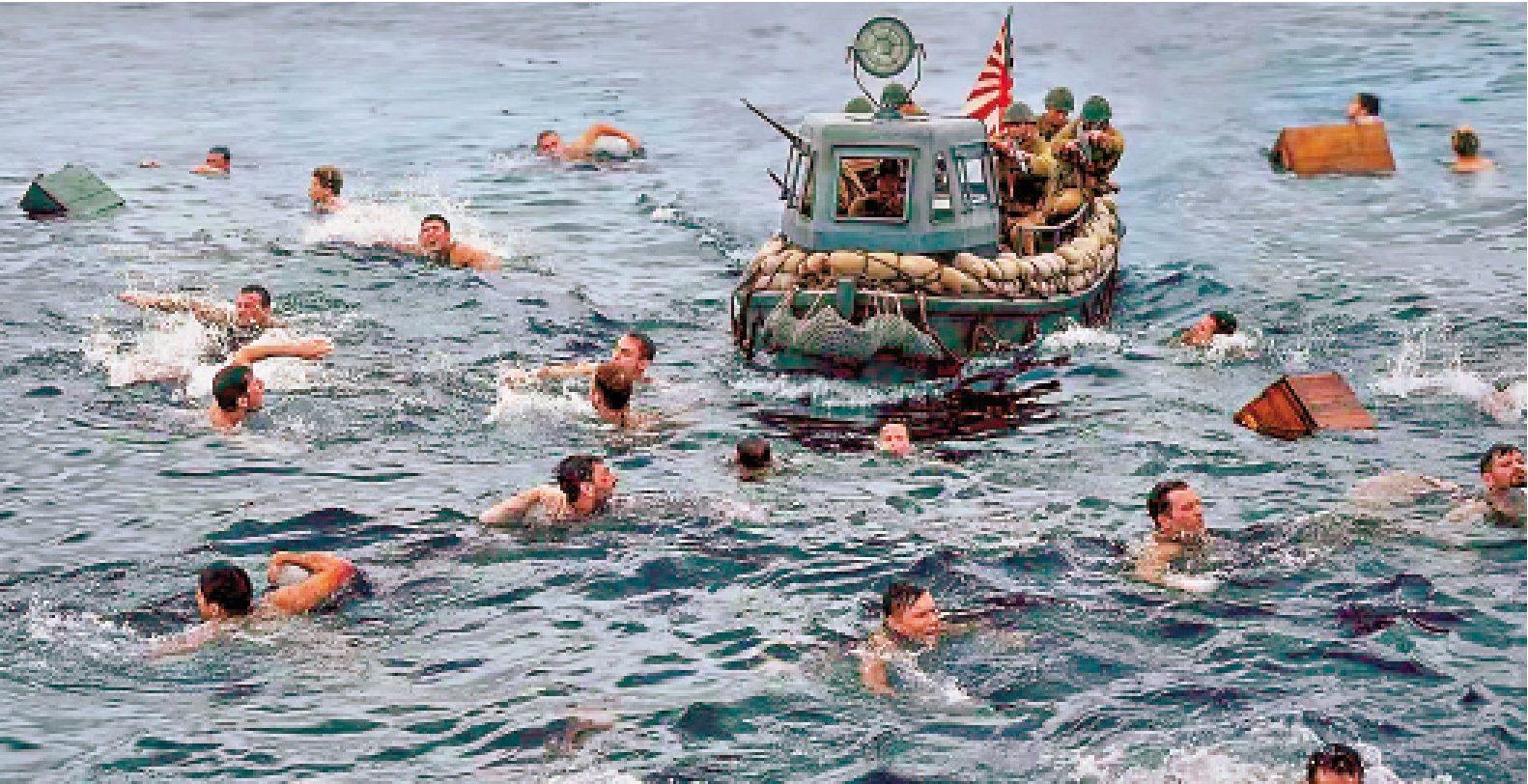 　　圖：影片還原漁民海上大營救場景。