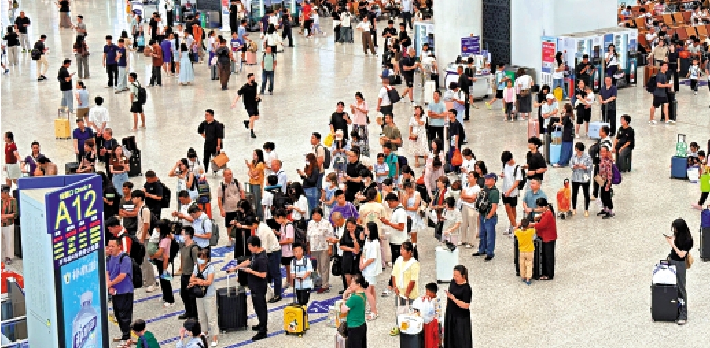 　　圖：廣深港高鐵跨境客流突破兩千萬人次。/大公報記者郭若溪攝