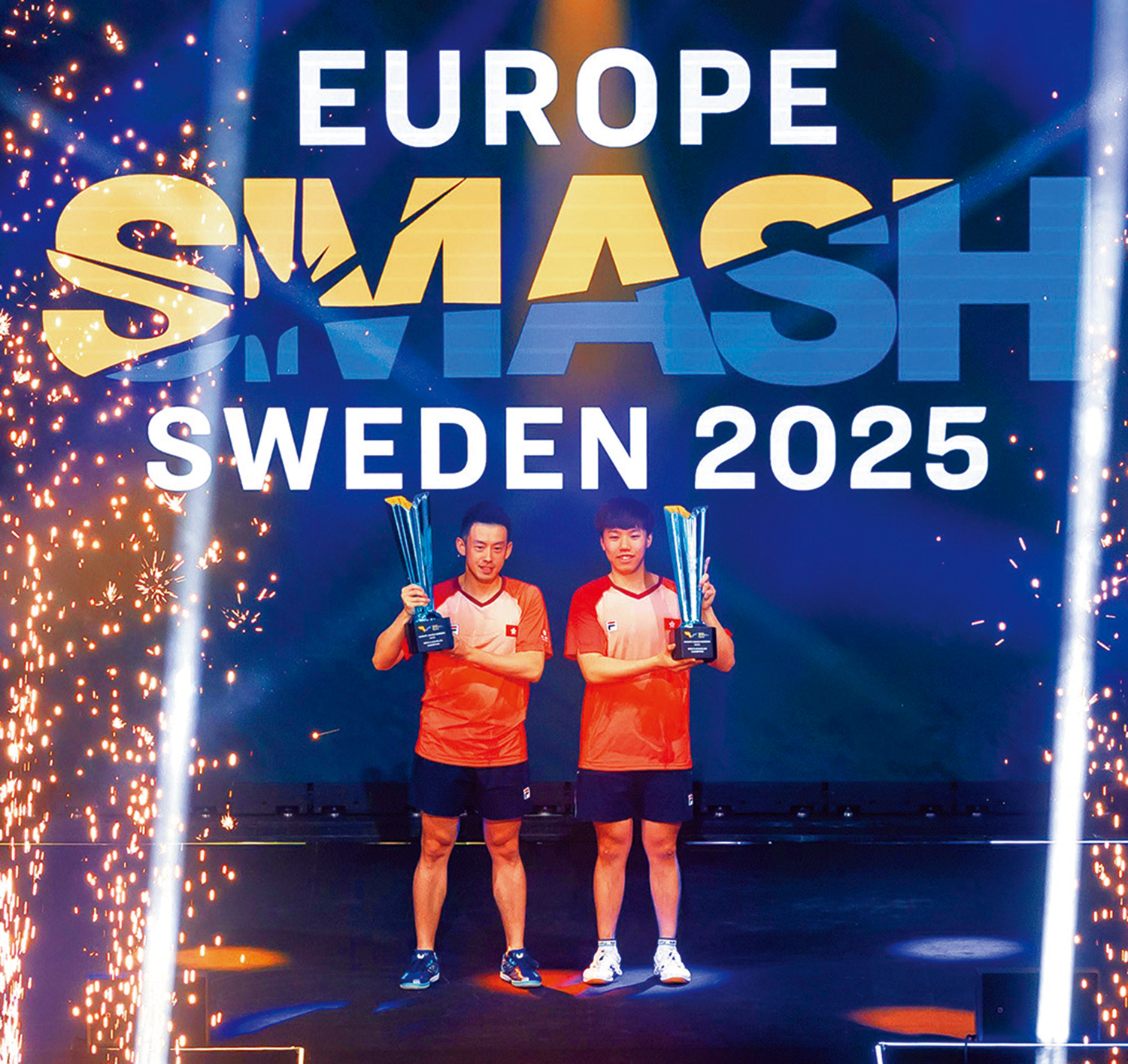 　　圖：黃鎮廷（左）與陳顥樺首奪大滿貫男雙錦標。\賽會圖片