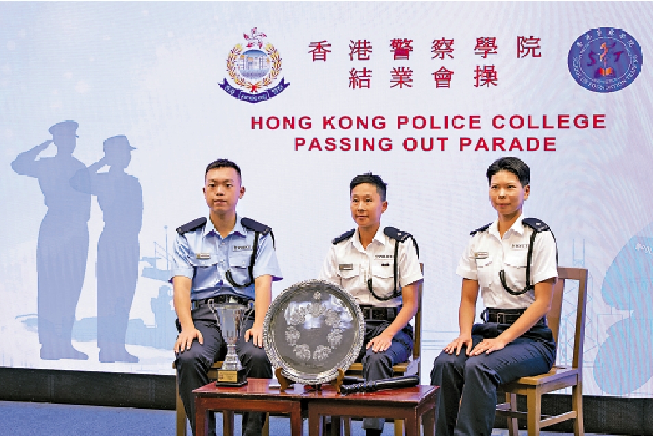 　　圖：香港警察學院結業會操於今日舉行，三位警務人員分享逐夢之路。