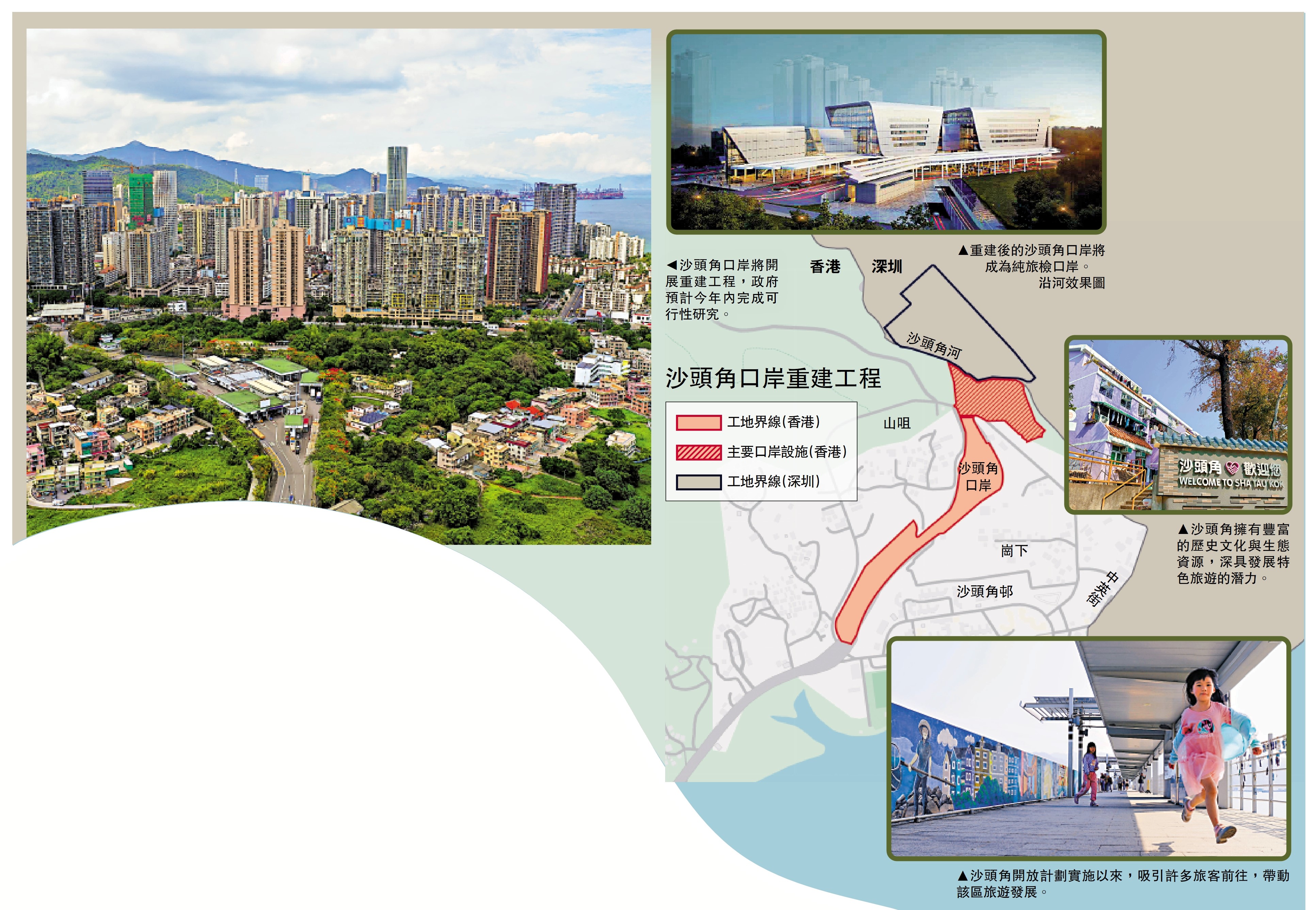 　　圖：沙頭角口岸重建 研「人車直達」