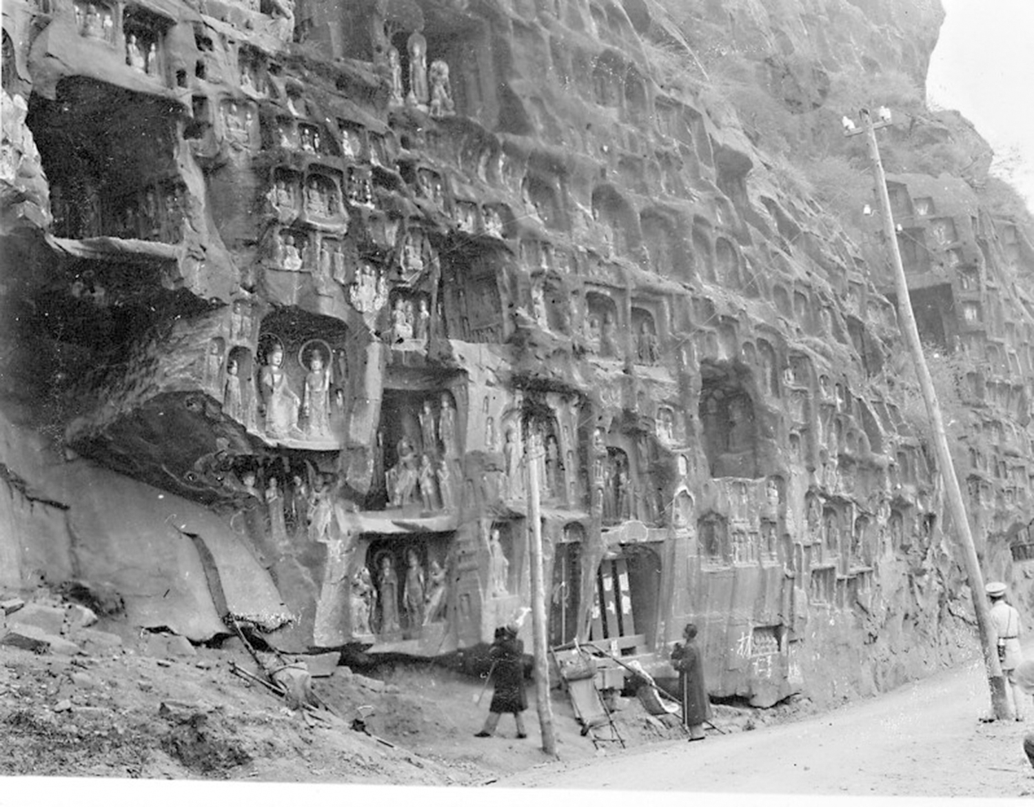 　　圖：廣元千佛崖等許多文化遺產因營造學社成員的奔走呼籲得以倖存至今。\主辦方供圖