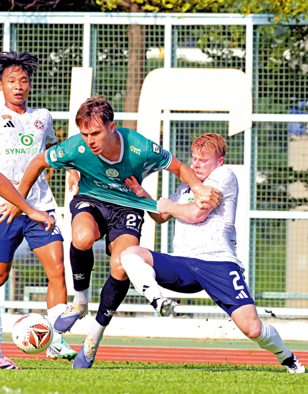 　　圖：添姆高夫斯基（右二）連續兩場賽事有入球。