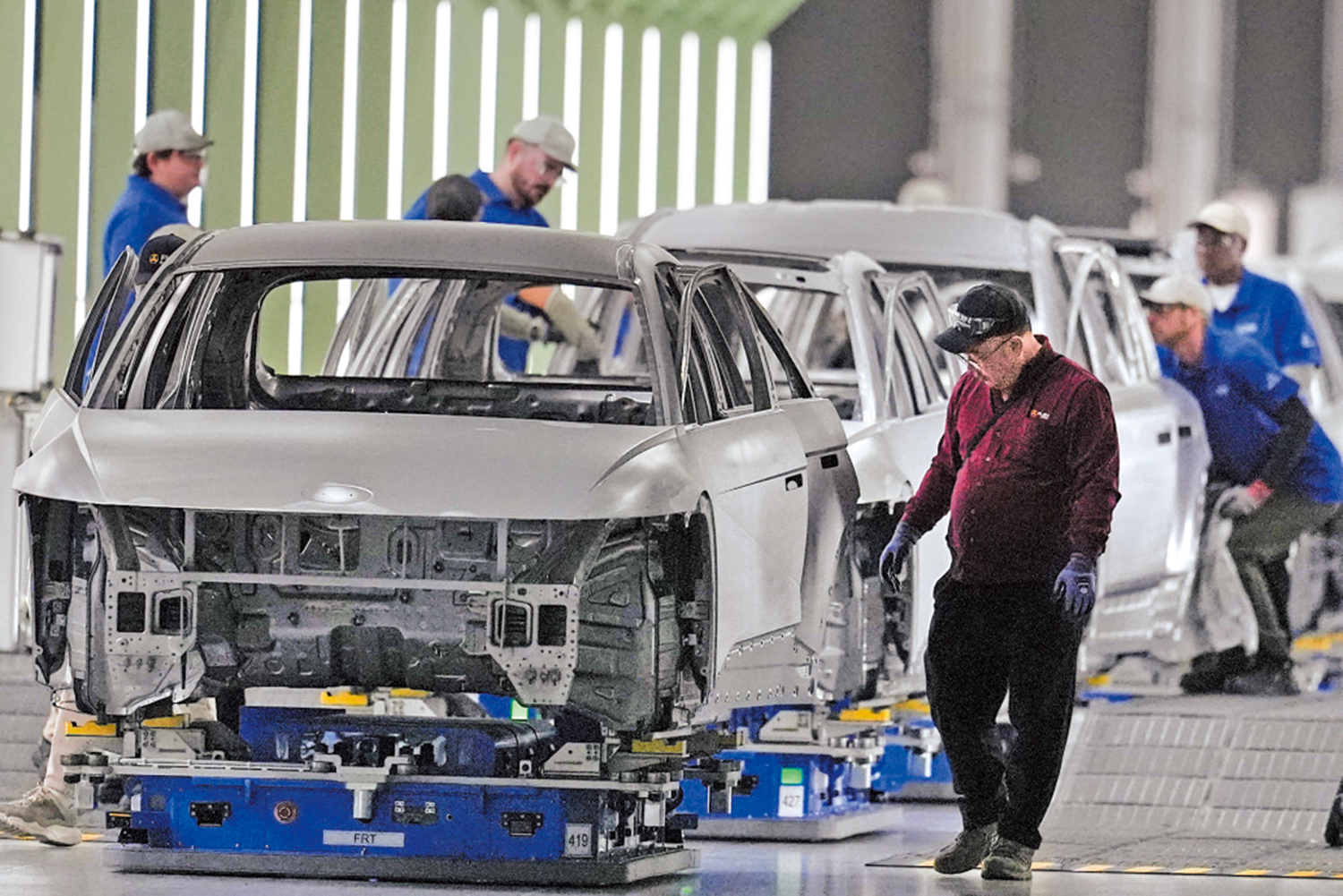 　　圖：美國移民政策令韓企不知所措。圖為現代汽車位於佐治亞州的工廠。\美聯社