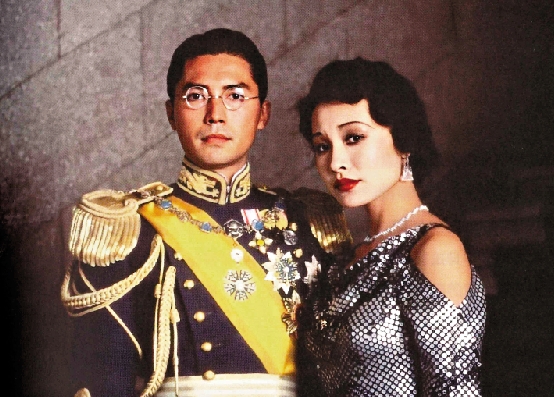 　　圖：《末代皇帝》劇照，陳沖（右）與尊龍在一起。