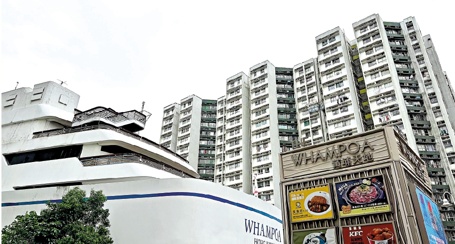 　　圖：紅磡黃埔花園租金近3年累計上升33.6%。