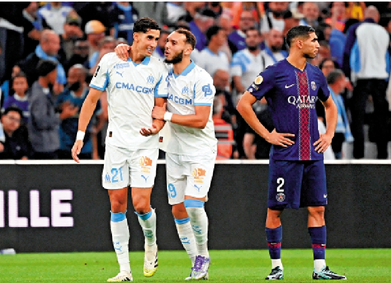 　　圖：阿古特（左）入球後慶祝。\路透社