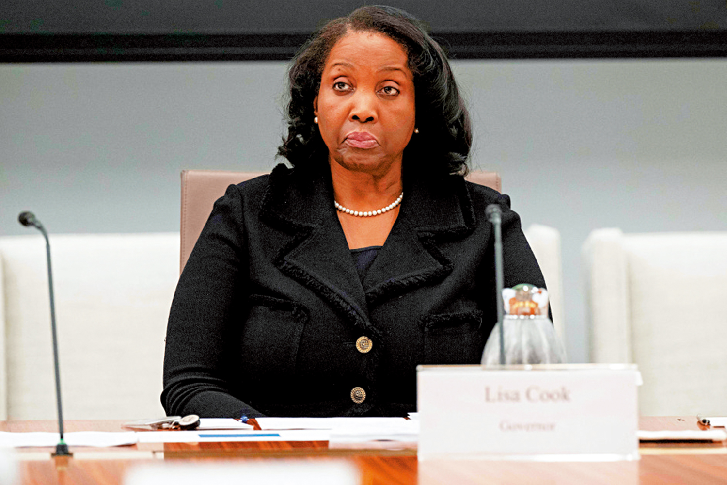 　　圖：美聯儲理事庫克至少可留任至明年1月。\法新社