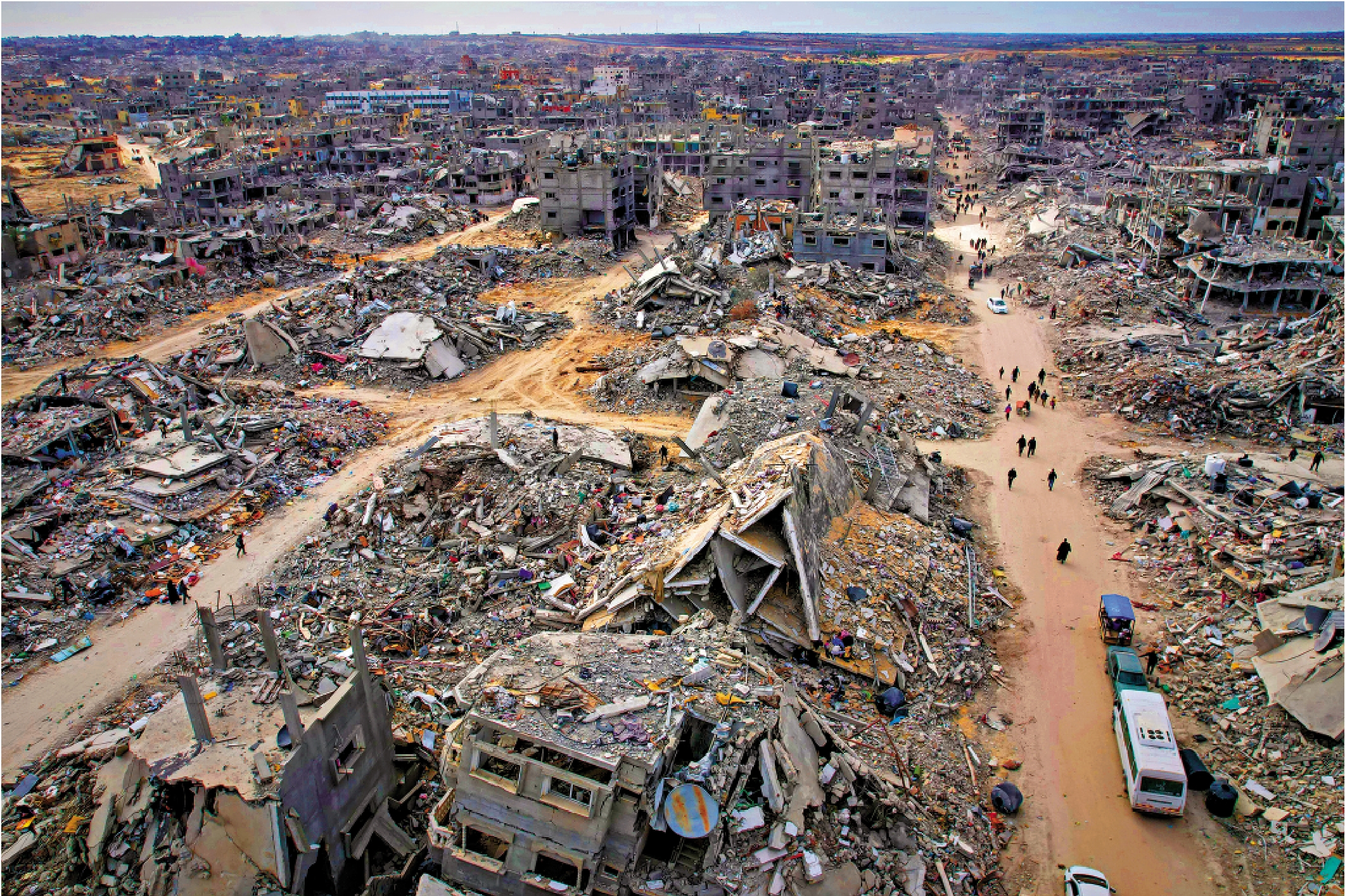 　　圖：加沙地帶因以軍轟炸淪為廢墟。\美聯社