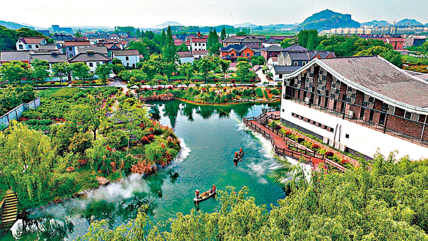 　　圖：浙江省湖州市德清縣洛舍鎮東衡村。\新華社