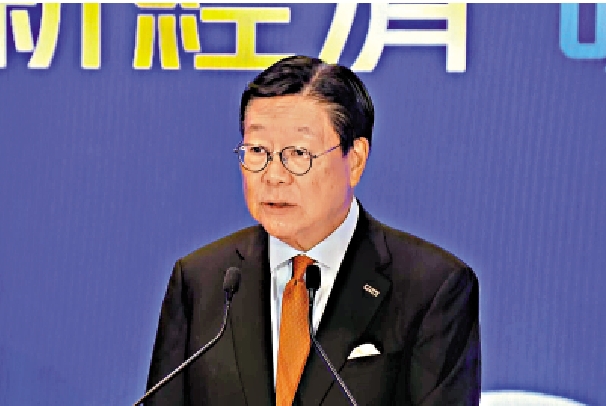 　　圖：馬時亨表示，貿發局積極配合政府政策，推動知識產權貿易與國際推廣。