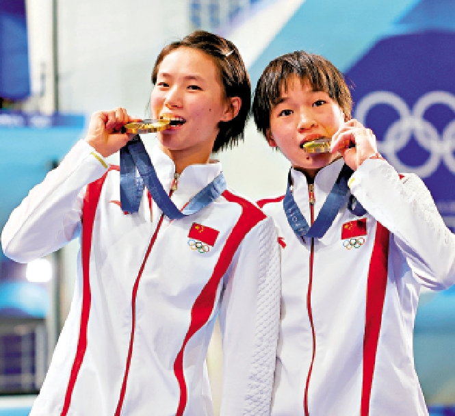 　　圖：全紅嬋（右）與陳芋汐兩位奧運冠軍在全運會上再次較量。\資料圖片