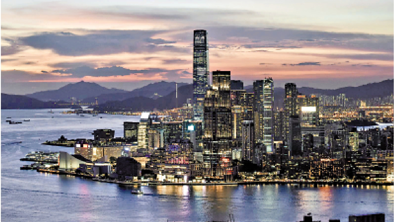 　　圖：香港維港景色。\中新社