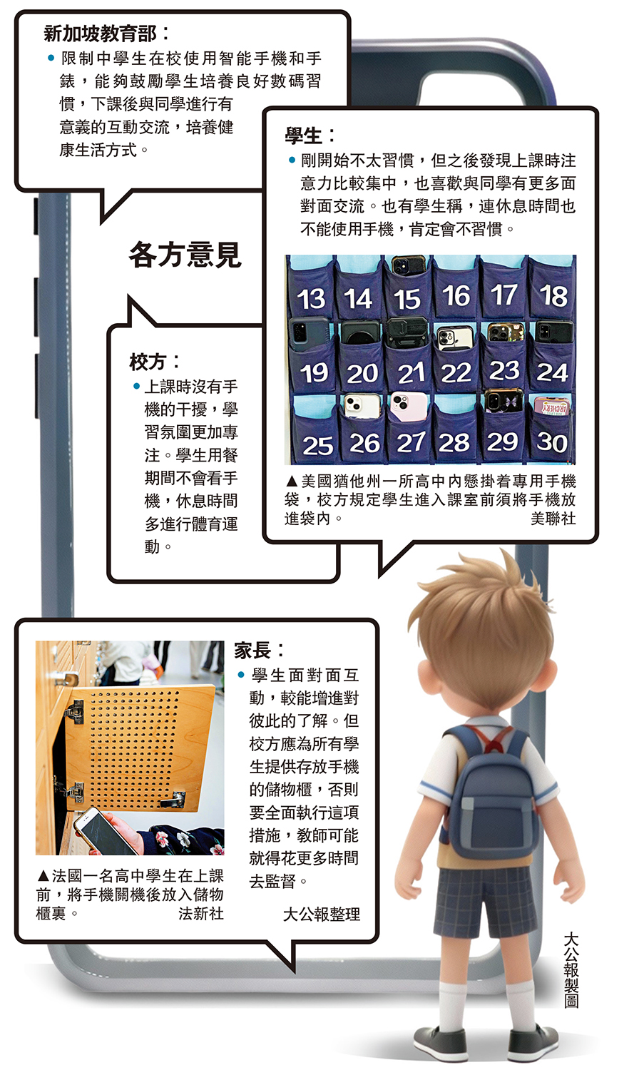 新加坡明年起中學校園禁用手機- 國際- 大公文匯網