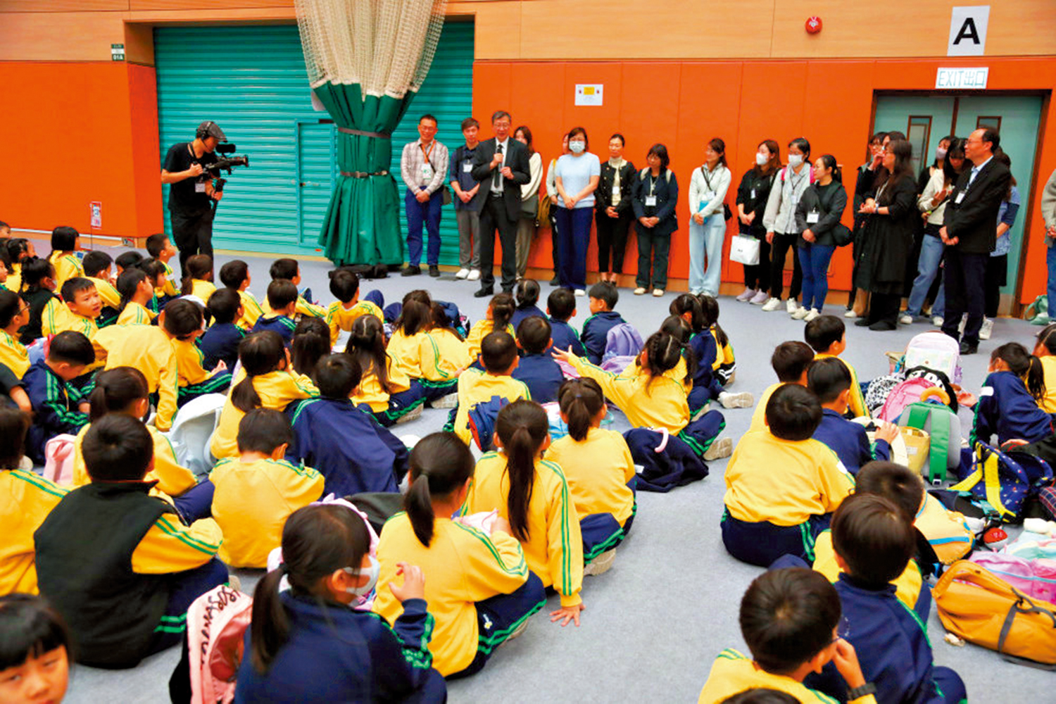 　　圖：教大借用臨時支援中心，給大埔浸信會公立學校近300名師生上課。