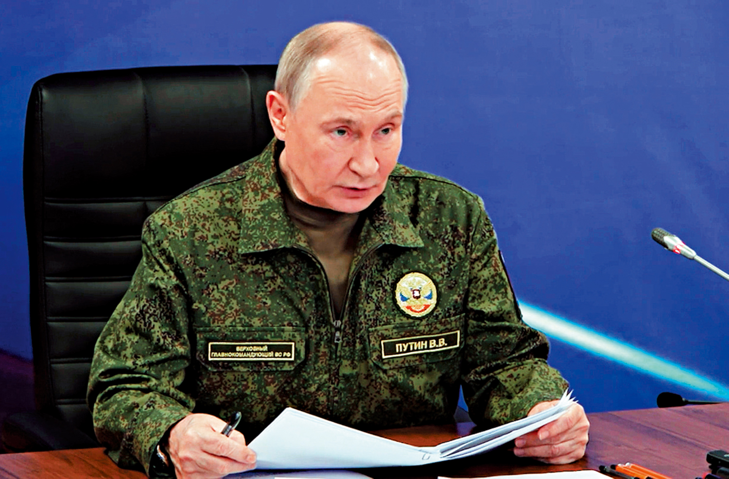 　　圖：普京警告說，若烏方不願和平解決問題，俄方將以軍事手段解決。\美聯社