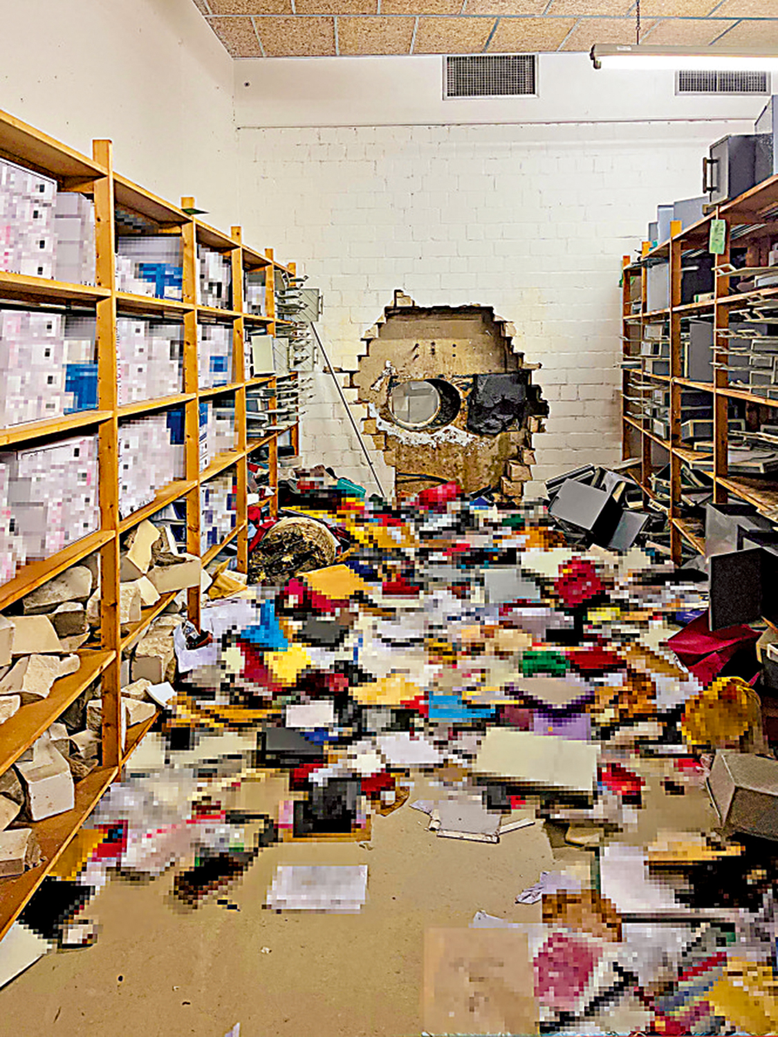 　　圖：德國一家銀行在新年來臨之際失竊，損失慘重。\路透社