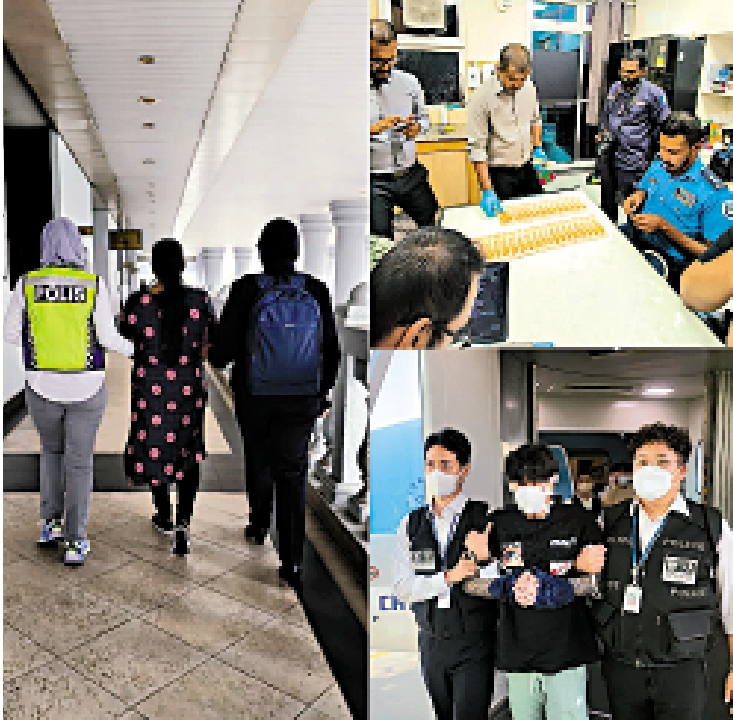 　　圖：香港警方聯同不同地方執法人員，聯合打擊跨境詐騙罪行。
