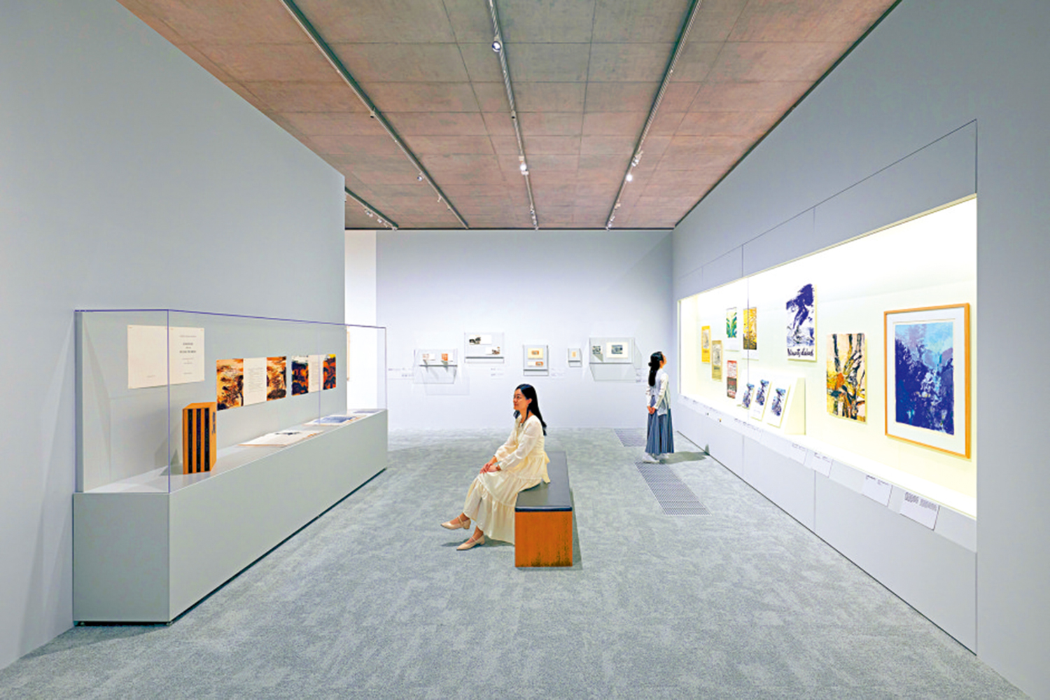 　　圖：正在M+博物館舉行的「趙無極：版藝匠心」展覽，圖為展廳現場。
