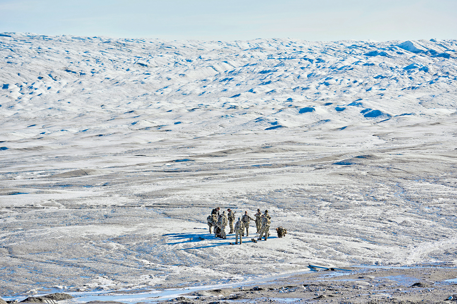 　　圖：丹麥軍隊去年9月在格陵蘭島演習。\美聯社