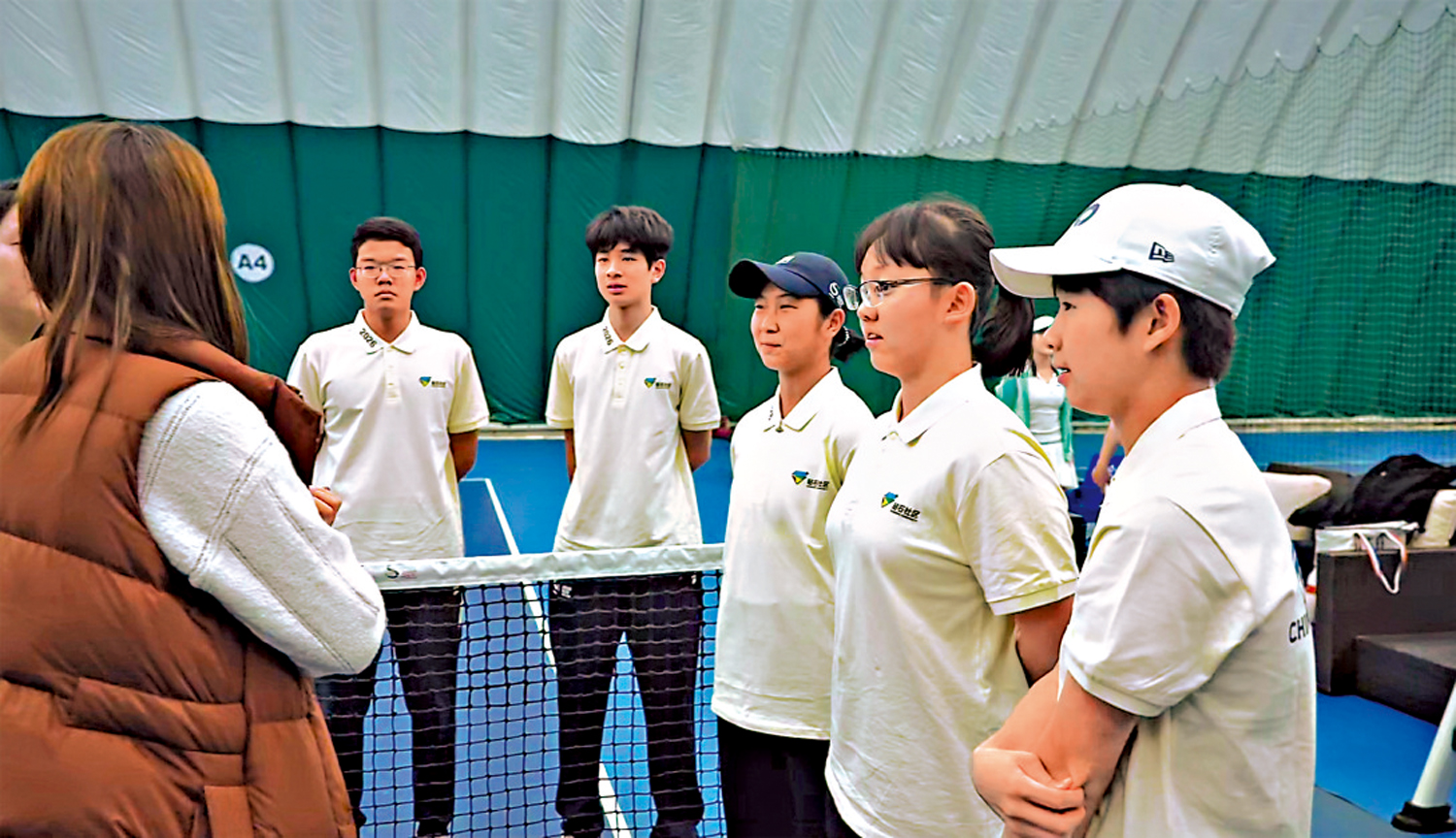 　　圖：6位中網球童將首登大滿貫舞台。\大公報記者蘇雨潤攝