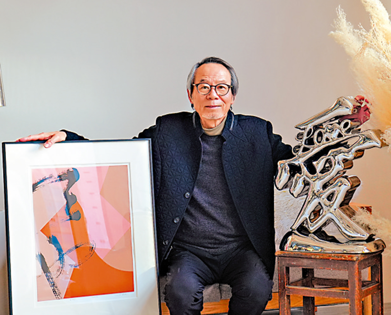 　　圖：謝克接受《大公報》專訪。