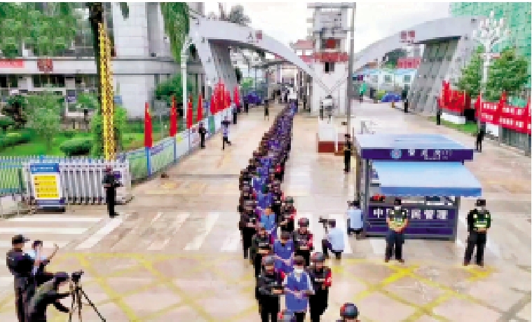 　　圖：中緬開展多次跨境聯合執法行動，抓獲多名犯罪嫌疑人並移交中國。