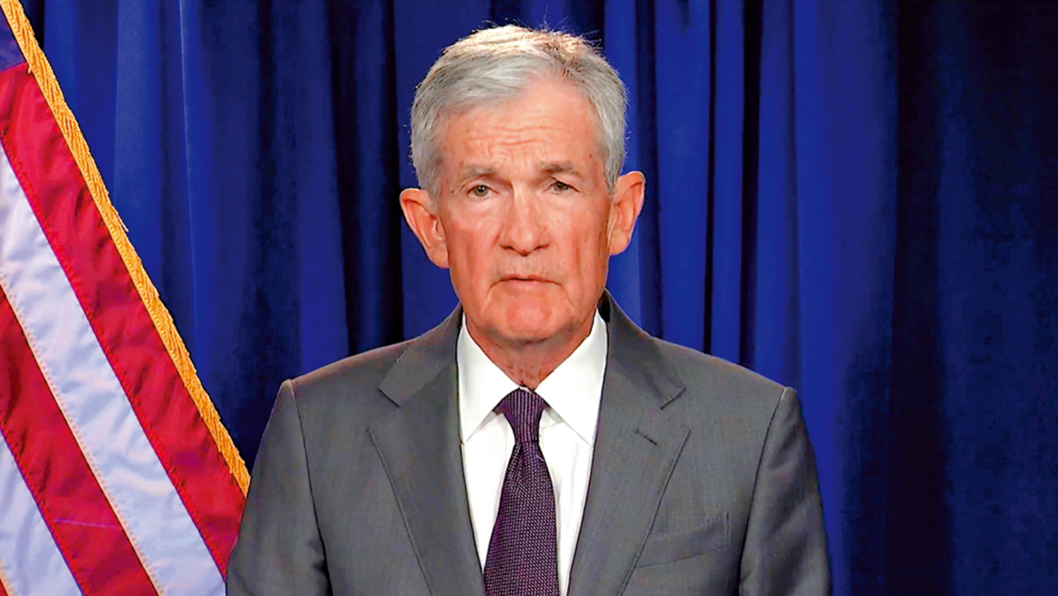 　　圖：鮑威爾11日發表視頻講話，批評特朗普政府對美聯儲施壓。\路透社