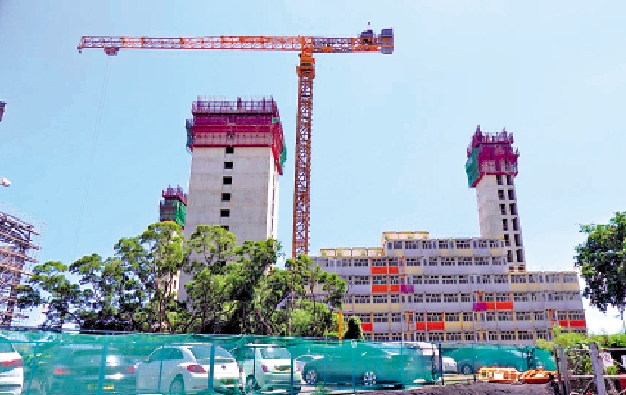 　　圖：「樂安排」等簡約公屋項目早前被揭發有人將用作固定預製單位與石屎牆之間的螺絲切短。