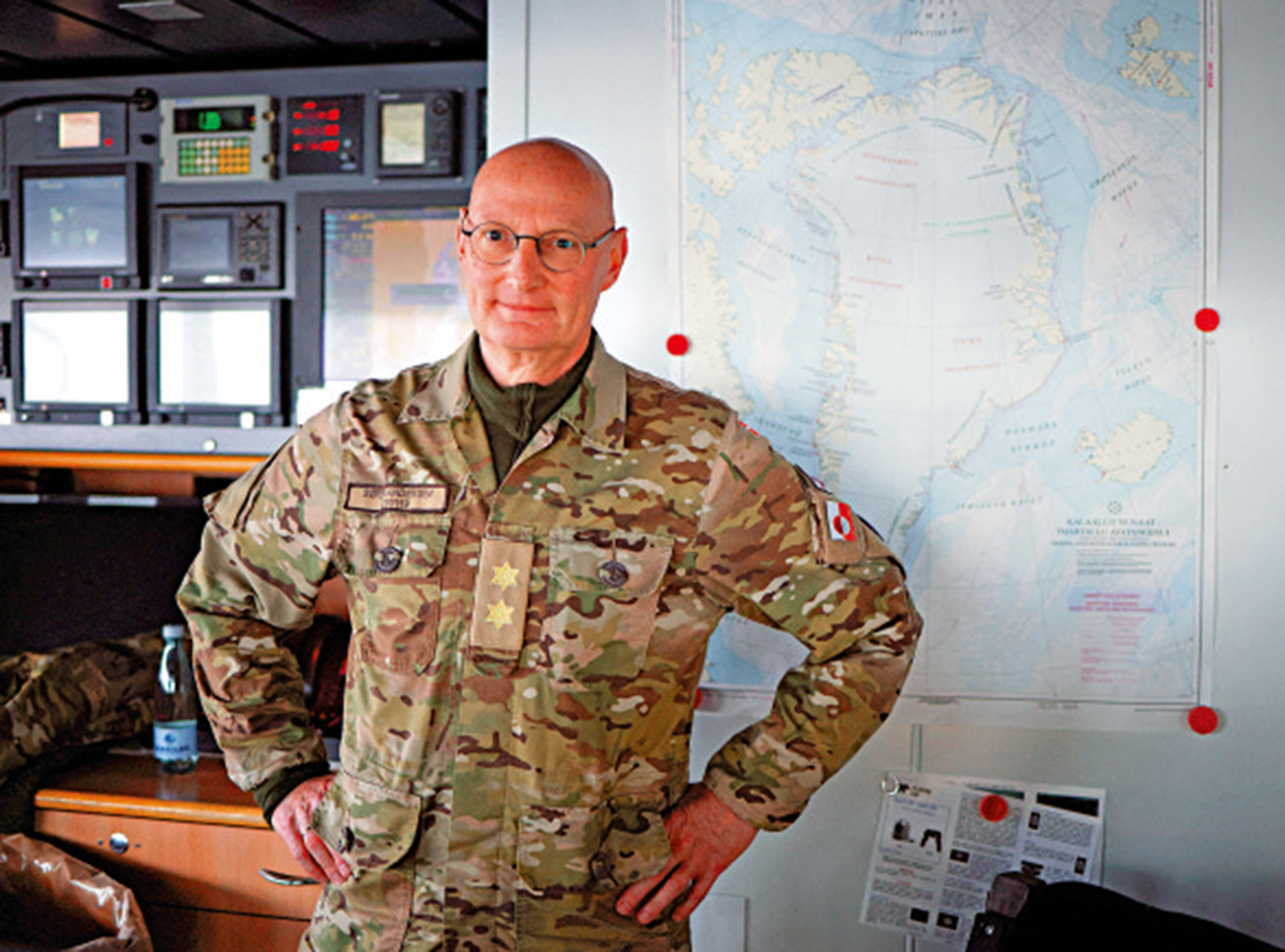 　　圖：丹麥北極聯合司令部司令安諾森。\路透社