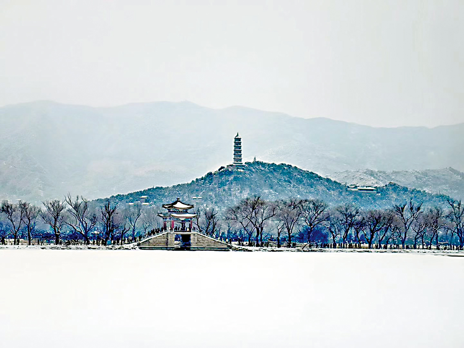 　　圖：冬天的北京頤和園。\作者供圖