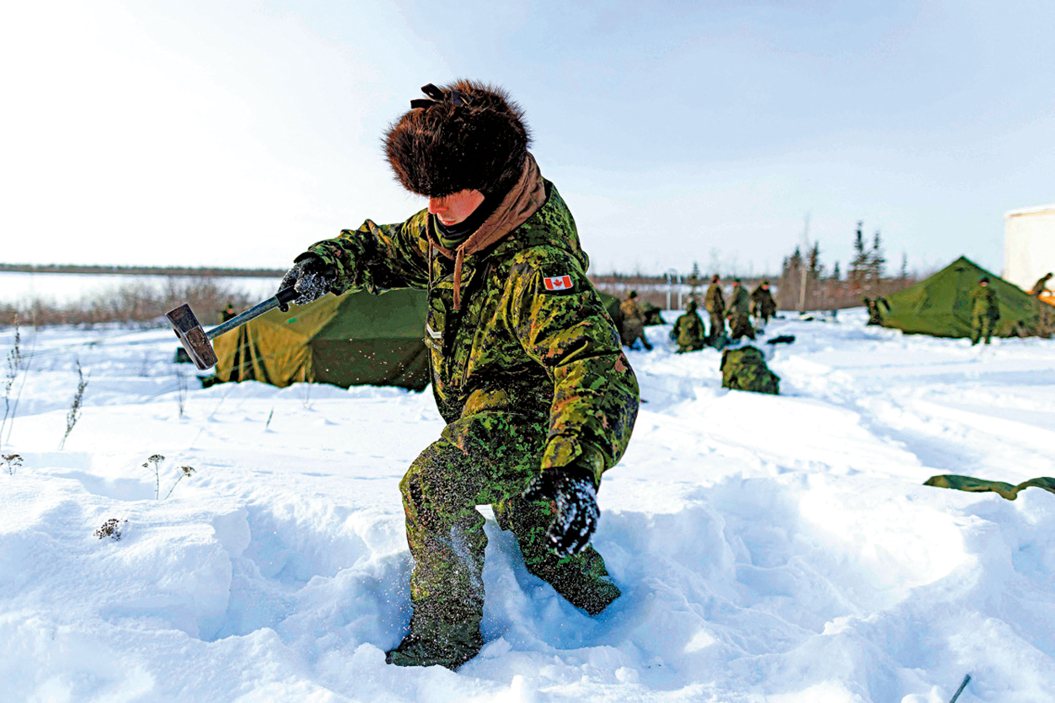 　　圖：加拿大士兵去年3月參加訓練。\法新社