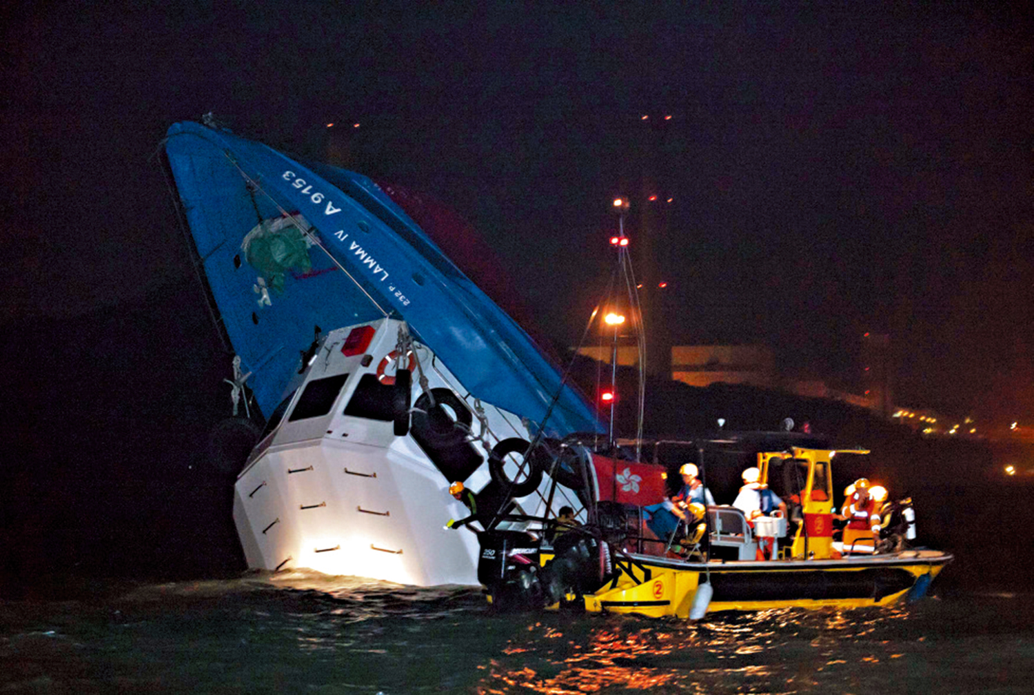 　　圖：「南丫四號」客船於2012年被港九小輪「海泰號」撞擊，39人罹難。