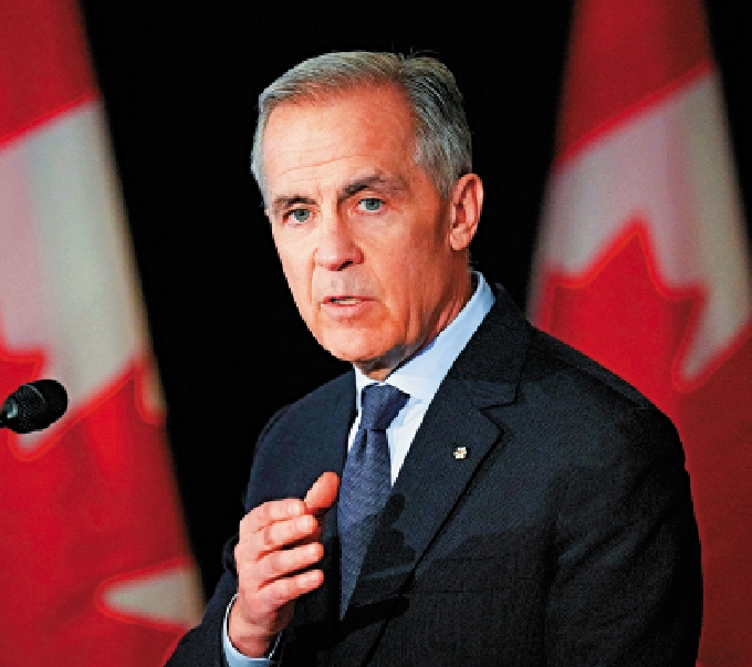 　　圖：加拿大總理卡尼籲中等強國團結，抵禦超級大國脅迫。\路透社