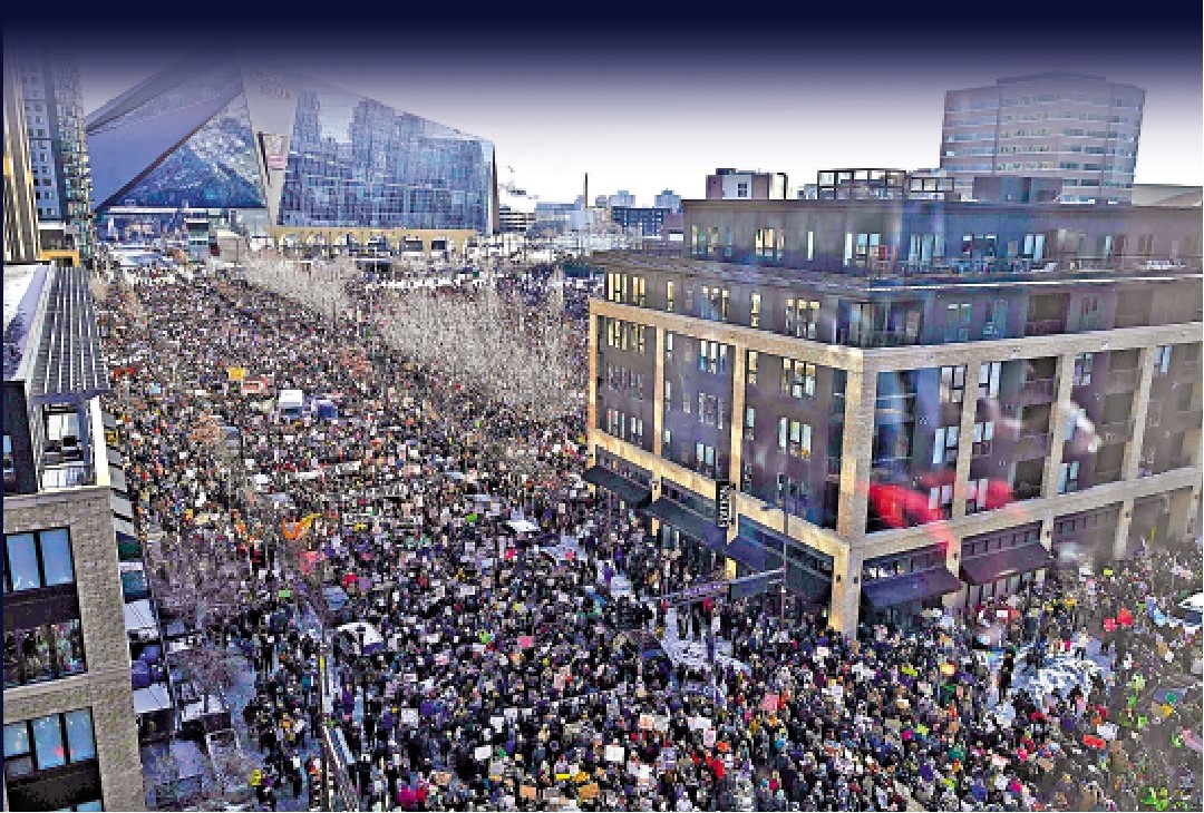 　　圖：明尼阿波利斯23日舉行大規模反對移民局暴力執法的集會。\法新社