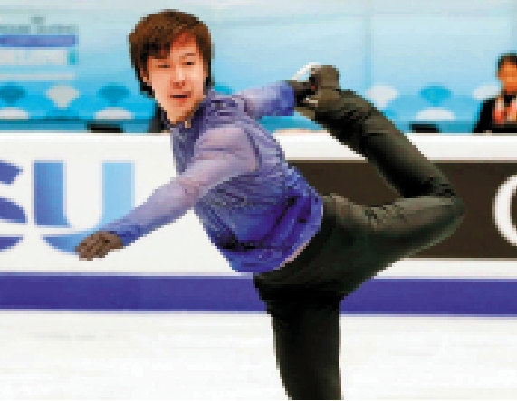 　　圖：金博洋在四大洲花滑錦標賽中，刷新個人賽季最佳成績。