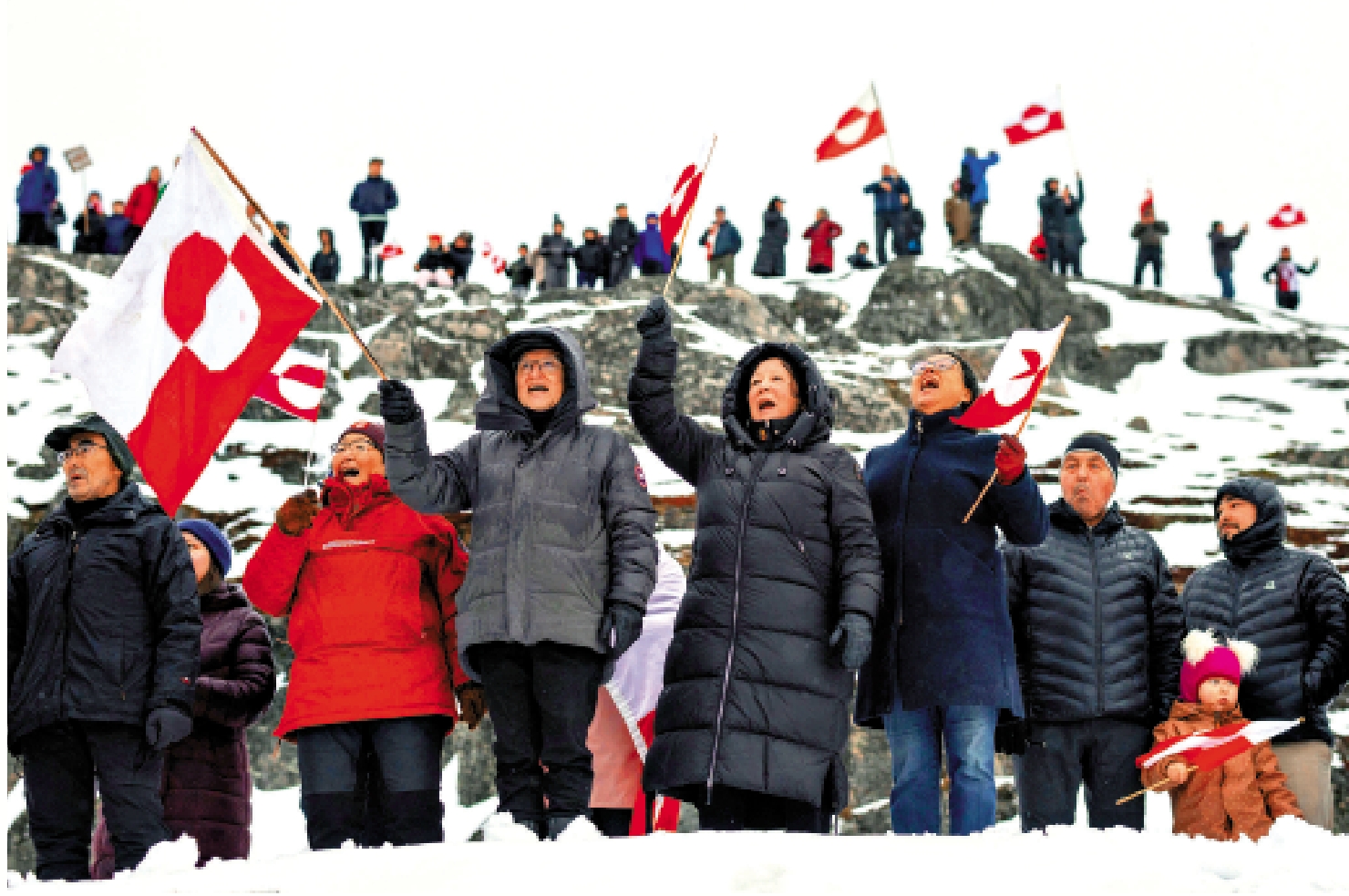 　　圖：格陵蘭民眾17日舉行抗議活動，反對美國總統特朗普。\路透社