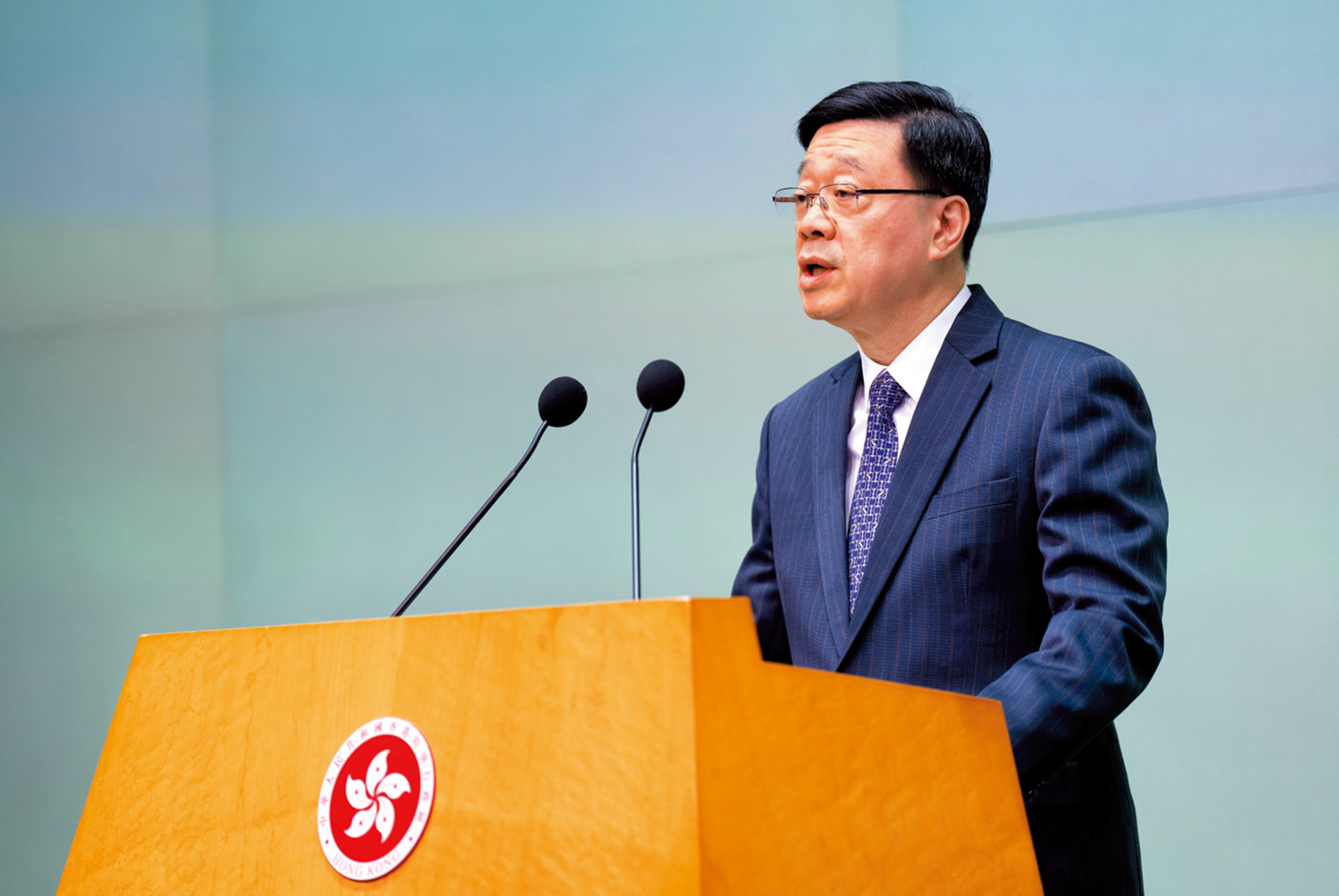 　　圖：李家超昨日表示，特區政府必將擔當作為，繼續將行政主導融入治理的各個環節，着力打造一個善作善成的政府。