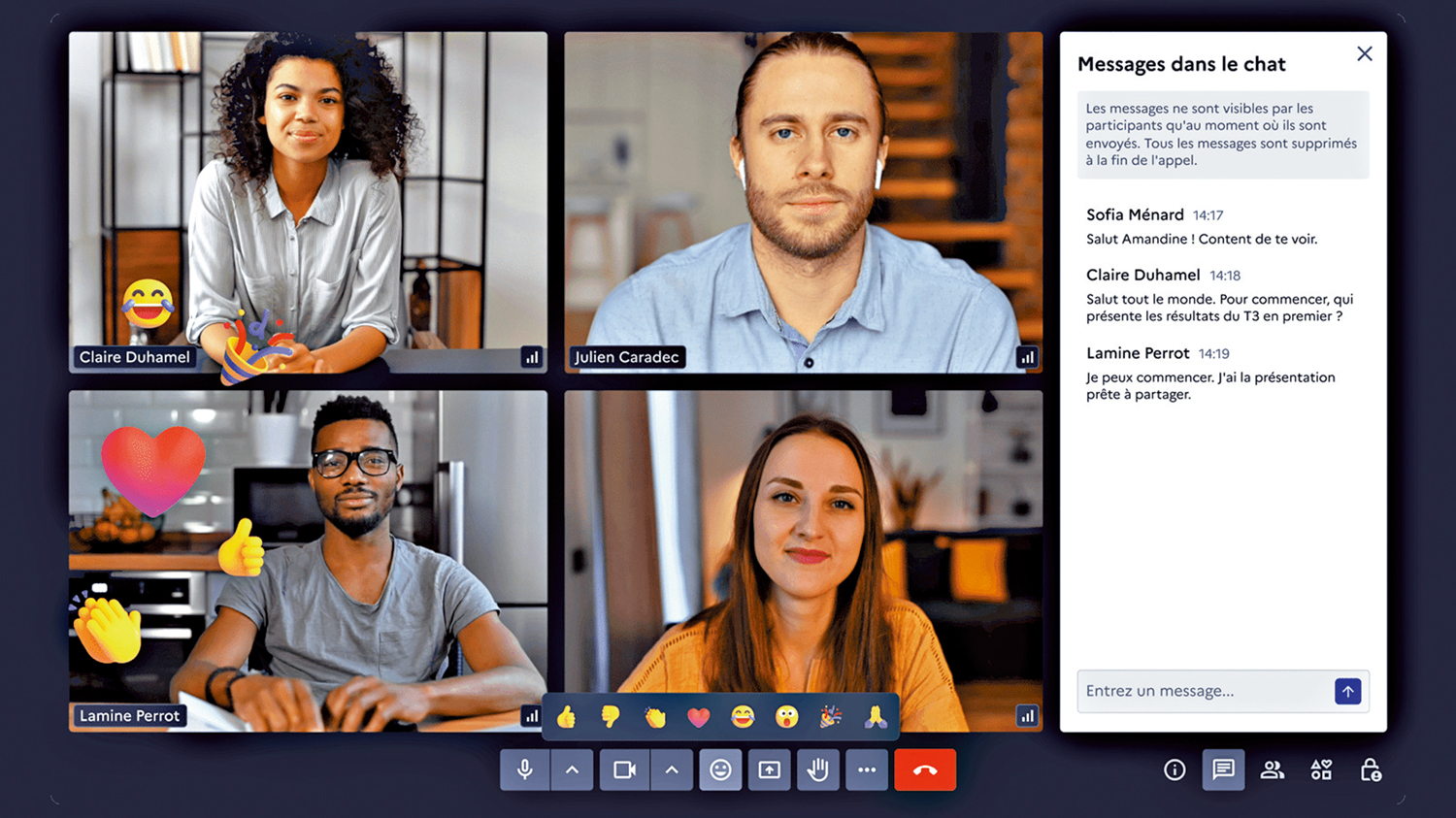 　　圖：法國政府推廣自研視頻會議軟件Visio。\網絡圖片