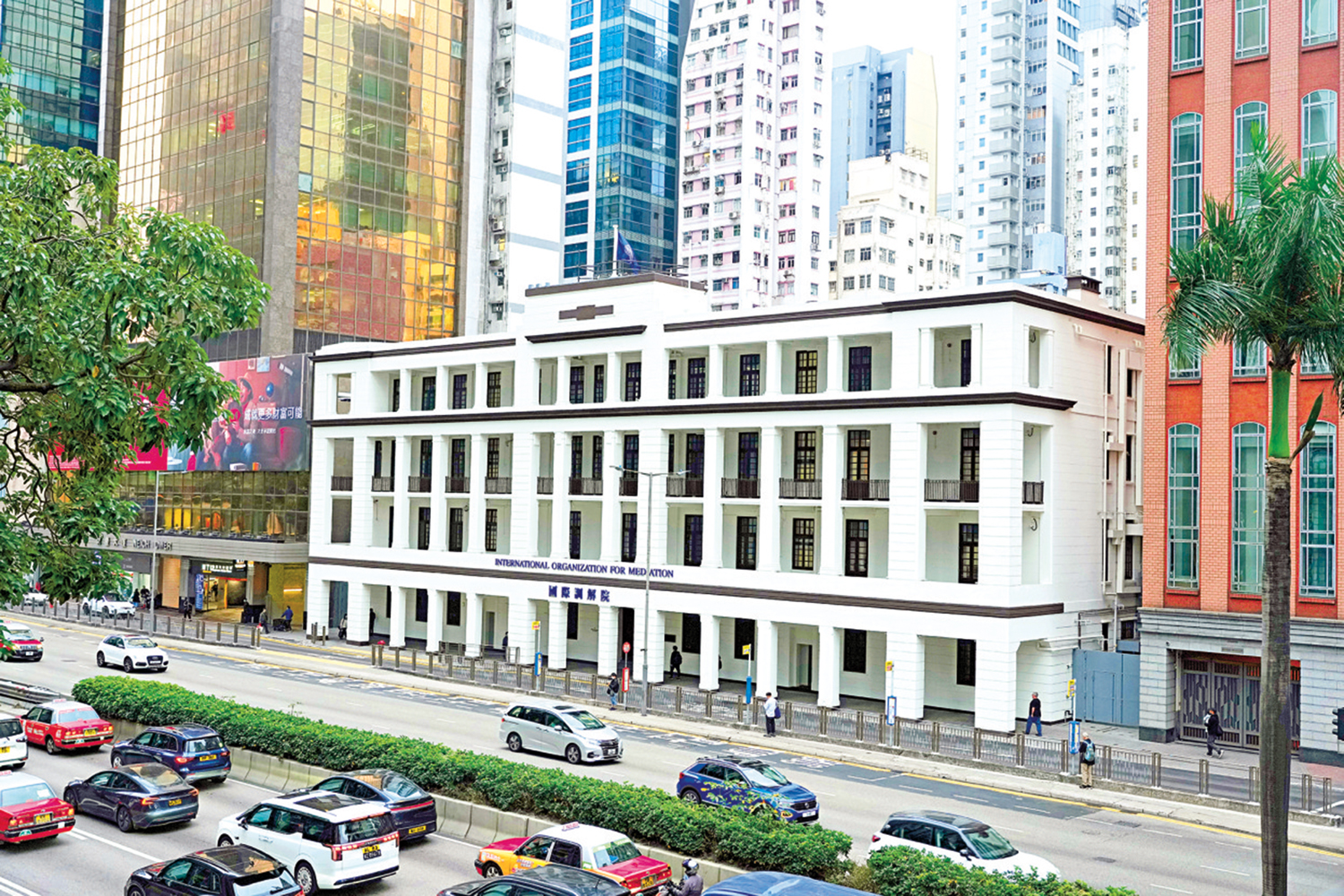 　　圖：林定國表示，已爭取國際調解院旁邊土地，作為興建國際法律事務大樓的選址。