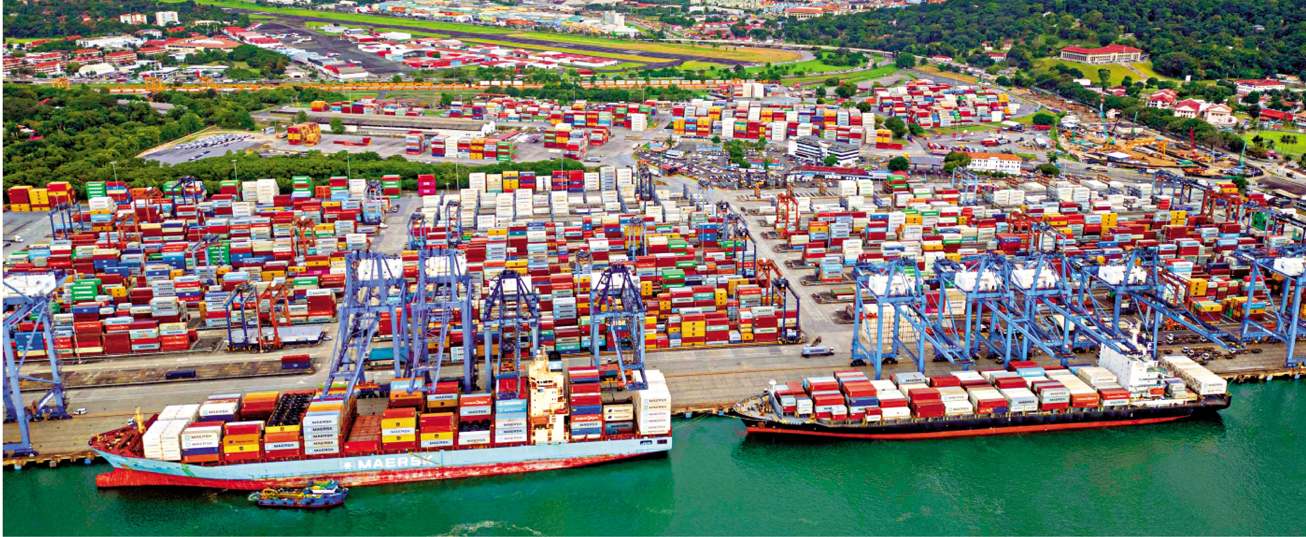 　　圖：長和集團的巴拿馬港口公司於2021年依照「自動續約條款」，取得巴爾博亞港（圖）和克里斯托瓦爾港兩個貨櫃碼頭25年特許經營權。