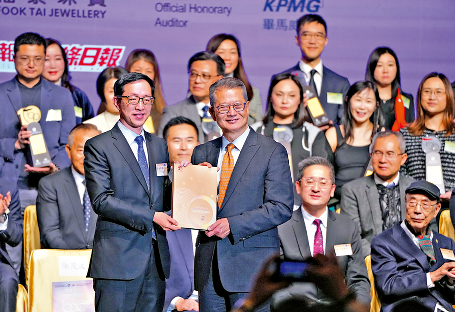 　　圖：陳茂波昨日出席活動時，提到港商應把握的三大機遇。\大公報記者麥潤田攝