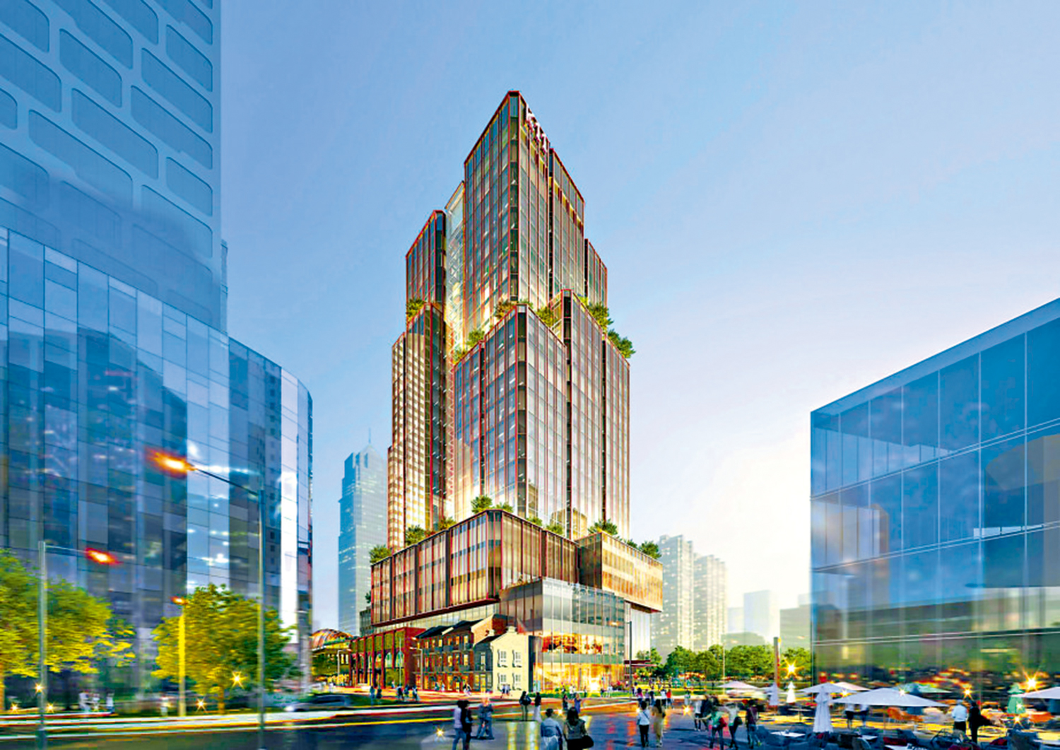 　　圖：新世界發展旗下上海大型綜合項目K11 ELYSEA位於淮海路核心地段。